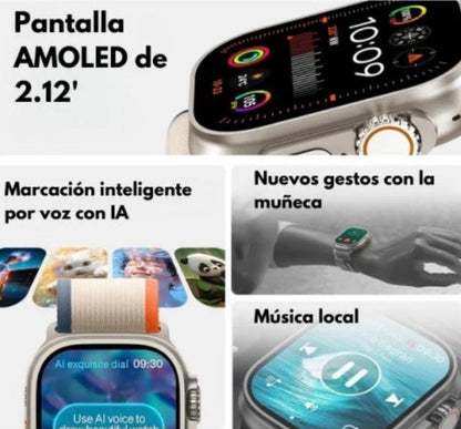 Reloj  Smart Watch X8 Ultra + Audifonos